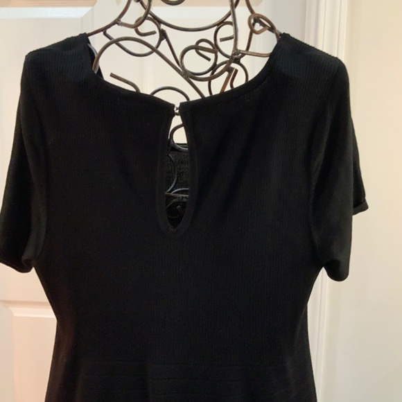 Torrid Sweater Skater Black Midi Dress Plus Size 4X New - Picture 5 of 7